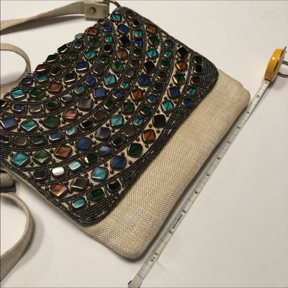Beautiful Sea-glass Art Deco Shoulder Handbag